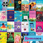 Re-marks Romance Novels Collage Puzzle, 1,000-Piece Literary Jigsaw Puzzle for All Ages