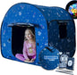 L’ARCHE Sensory Tent for Kids with LED Lights & Remote Blackout Pop-Up Calm Down for Autism, ADHD & SPD Indoor Sensory Room & Play Tent Foldable & Portable (Space Theme, Regular 35.4 in)