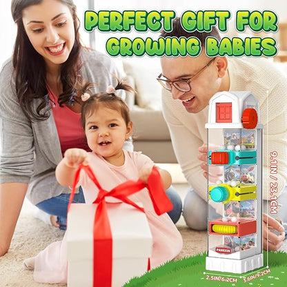Montessori Toys for 2 3 4 5 Years Old, Farm Egg Drop Toy for Kids with 5 Activity Centers, Educational Activities Sensory Travel Toys for Toddlers Christmas Birthday Gifts for Boys Girls
