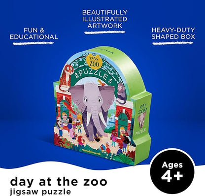 Crocodile Creek Above + Below 48-Piece Jigsaw Floor Puzzle - Fun Floor Puzzles for Kids Ages 4-8 - Day at The Zoo - 18 x 24 inches Finished