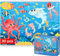 QUOKKA Puzzles for Kids Ages 3-5 - 30 Pieces Puzzles for Toddlers 2-4 - Sea World Learning Jigsaw Puzzles for Kids 4-6 Years Old - Educational Toys for Boy and Girl