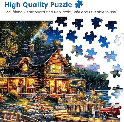 500 Pieces Puzzles for Adults | Autumn Memories Jigsaw Puzzles | Recycled Cardboar Jigsaw Puzzles 500 Pieces | Challenging Family Activity Great Gift Idea for Family Friends | 20.5 X 15 inches