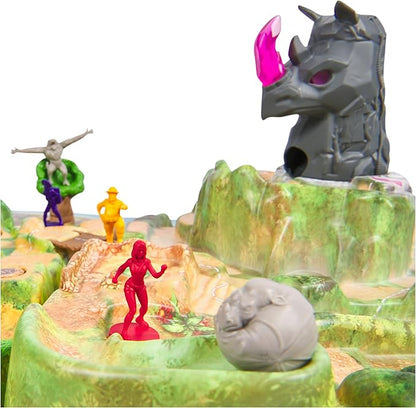 Spin Master Games, Jumanji Stampede, 3D Adventure Cooperative Board Game, for Fans of The Jumanji Movies, Face Off Against Jungle Emergencies, 2-4 Players, for Ages 8 & Up