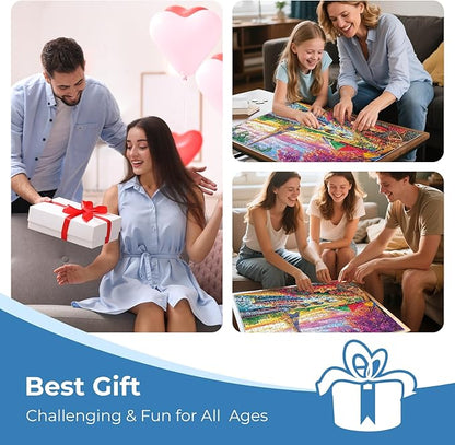 Puzzles for Adults 500 Pieces,Eiffel Tower Paris & Ship Puzzle for Adult,Recycled Cardboar Jigsaw Puzzles 500 Pieces for Kids Adults Seniors,Puzzles for Family Game Nights, 20.5 x 15 in