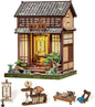 Book Nook Kit, DIY Miniature House Kits for Adult and Teens, Dollhouse Tiny Booknook Garden House Bookshelf, DIY Craft Gifts for Family and Friends (Japanese Chashitsu)