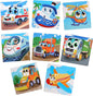 Wooden Puzzles for Toddlers 2-4, 9 Pieces Jigsaw Puzzles for Kids Ages 3-5, Toddler Toys for 2-4 Preschool Learning Activities, Learning & Educational Toys for Boys and Girls