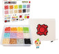 Pix Brix Pixel Art kit Puzzle Bricks - 3,000 Piece Pixel Art Container, 12 Color Light Palette - Interlocking Building Bricks, Create 2D and 3D Builds Without Water or Glue - Stem Toys, Ages 6 Plus