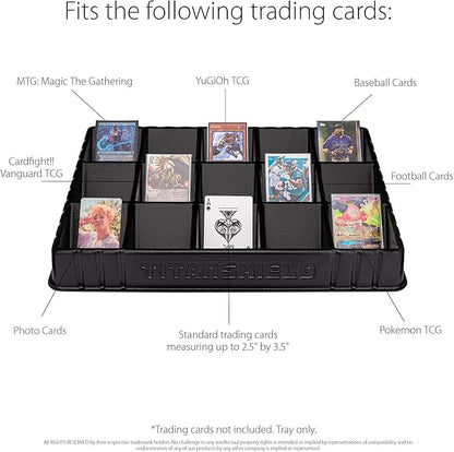 TitanShield (2 Pack Card Sorting & Dealer Tray, Black
