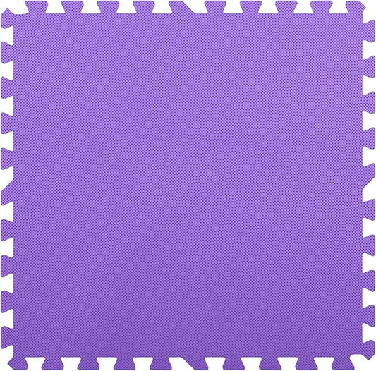 FlooringInc's 1/2" Soft Non-Toxic Baby Play Mat, Toddler Playmat, Colorful Puzzle PlayMat, Floor Mats for Kids & Babies, EVA Foam Interlocking Tiles for Nursery & Playroom | Purple, 78 Tiles, 312 SqFt