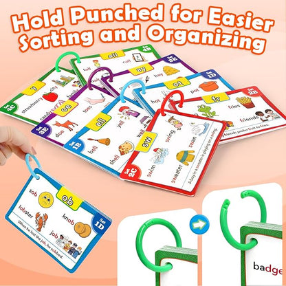 Aizweb Sight Words Flash Cards, Phonics Games Learn to Read Spelling Reading Learning Games, Dolch Site Words Digraphs CVC Blends Long Vowel Sounds for Pre-k Kindergarten 1st 2nd 3rd Speech Therapy