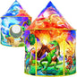 Wilwolfer Dinosaur Tent for Kids: Dinosaur Toys for Kids-Outdoor Toys for Toddlers-Great Gift for Boys and Girls