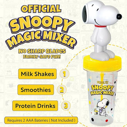 Peanuts Snoopy Magic Mixer – STEM.org Authenticated Educational Drink Mixer for Kids | Safe No-Blade Hands-On STEM Toy for Shakes, Science Experiments and More | Montessori Learning Ages 3+