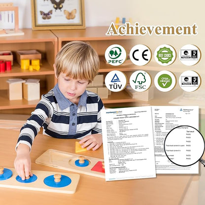 Montessori Outlet Multiple Shape Puzzles for 0-3 Years Montessori Education at School and Home
