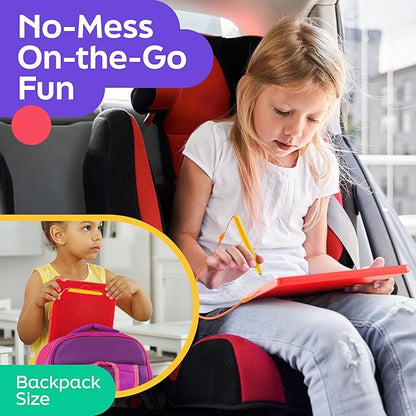 Magnetic Drawing Board for Kids & Toddlers with Beads and Magnet Stylus Pen - Magnetic Tablet Toy for Airplane & Car Ride Activities for Kids