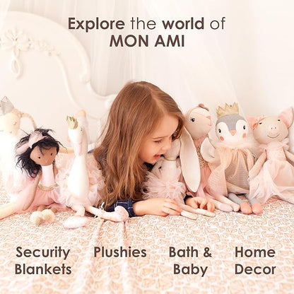 MON AMI Bogart The Puppy Plush Animal Toy - 10”, Soft Cuddly Handcrafted Premium Stuffed Dog Toy for Little Boys,Girls & Kids of All Ages
