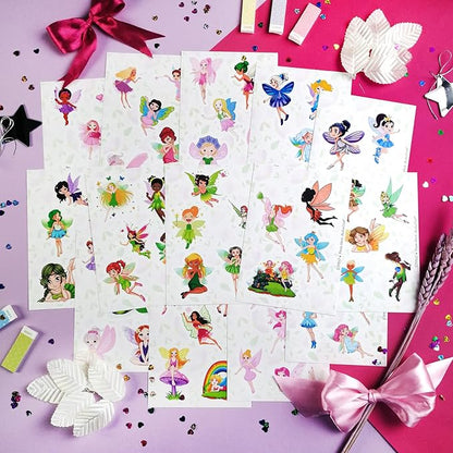 BulbaCraft Fairy Stickers and Decals for Laptop, Fairy Decorations for Birthday Party, Gifts for Women & Men