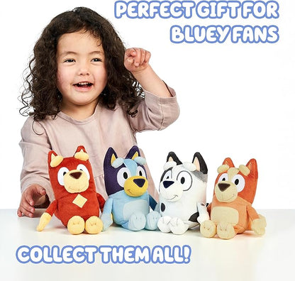 Bluey Muffin & Socks Matching Stuffed Animals Plush Set – 7" & 7.5" Soft Cuddly Plush Doll with Deluxe Fabrics, Perfect for Playtime, Storytime
