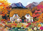 300 Piece Puzzles for Adults,Pumpkin Cottage Puzzles for Kids Teen Adults,Autumn Forest Scenery Jigsaw Puzzle 300 Pieces,Interlock Perfectly Letter on Back,Family Activity Game Night Gifts,20.5x15 in
