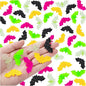 200 Pcs Plastic Bat Halloween Colorfol Mini Bats Small Luminous Bats Cute Fake Bats Creepy Scary Prank Toys for Halloween Decorations Spooky Season Decor (5 Colors)