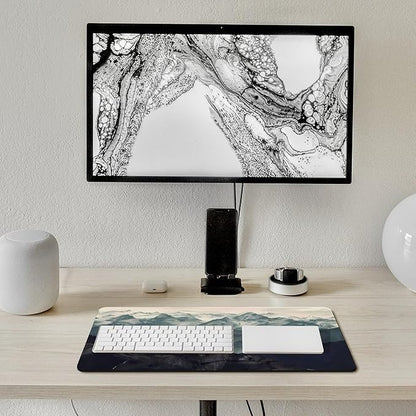Mountain Fog Mouse Pad Large Extended Computer Full Desk Pad 23.6x11.8 inch Computer Mouse Mat Keyboard for Home Office Gaming