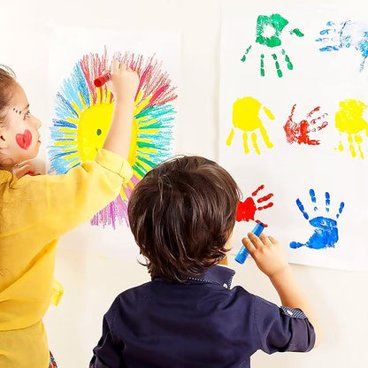 Tempera Paint Sticks, 40 Colors Solid Tempera Paint for Kids, Super Quick Drying, Works Great on Paper Wood Glass Ceramic Canvas