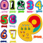 10 Pieces Number Lacing Cards, 0-9 Double Sided Sewing Cards with 10 Colorful Laces, Imagination Development Lacing Toys Games for Children Educational and Learning Activity
