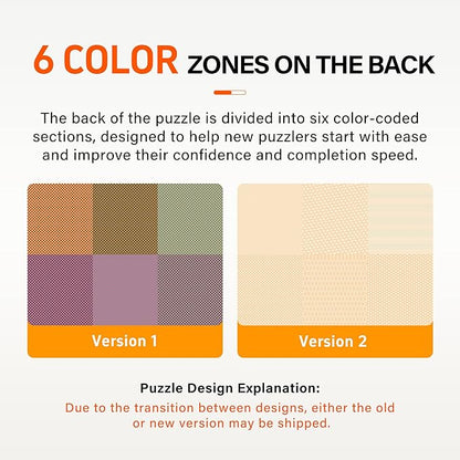 Glow-in-The-Dark Jigsaw Puzzles for Adults 1000 Pieces, Monster Planet Puzzles, Difficult Challenging Unique Puzzle for Adults,6 Colors on Back, Puzzle Size 26.6x19.2