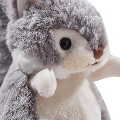 Dilly dudu Grey Squirrel Plush Toy Stuffed Animal 7-Inch