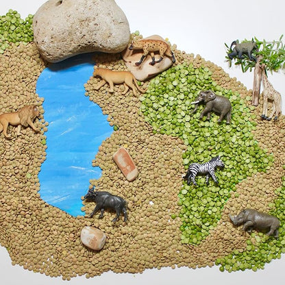 Safari Ltd. South African Animals TOOB - 9 Figurines of Elephant, Lion, Giraffe, and More - Educational Toy Set for Boys, Girls and Kids Ages 3+