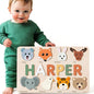 Custom Handmade Puzzles for Toddlers, Multi Color Scheme Options Wooden Name Puzzle, Easter Gifts, New Baby Gifts, Birthday Gift for Baby, Kid, Toddler, Toddler Toy
