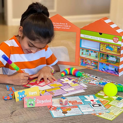 Open The Joy House of Emotions - DIY Emotional Playhouse Kit for Kids Ages 4-12, Social Emotional Learning (SEL) Activities, Creative Crafting for Emotional Intelligence and Mindfulness
