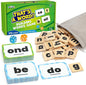BenBen Spelling Games with 112 Flash Cards, Wooden Letter Tiles, CVC Sight Word Games for Kids Ages 4+, 1-4 Players, Decoding, Learn to Read Learning Toys for Kindergarten 1st 2nd 3rd Grade