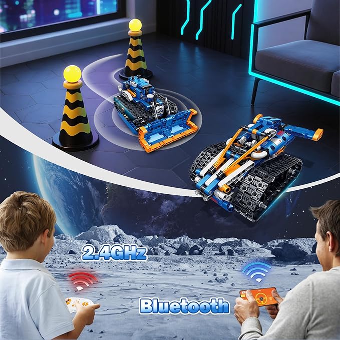 5in1 STEM Robot Building Kit, 560 PCS APP/Remote Control Mech RC Robotics for Kids Ages 8-12, Science Kit Coding Robots Toy Set, Birthday Gifts for Boys Age 8-14+