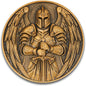 St Benedict Coin & Archangel Michael Religious Token Set - Christian Prayer Medallion with Latin Inscriptions & Guardian Angel Design