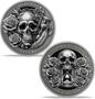 AtSKnSK Memento Mori Coin Momento Mori Coin Skull Coin Stoic Gifts Memento Mori Calendar Living Memento Mori Amor Fati Coin (Memento Mori Coin - 1)