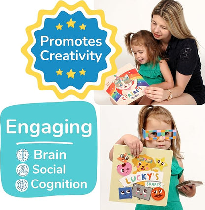 TOYVENTIVE Educational Books, Flash Cards, and Puzzles - Birthday Gifts for 1, 2, 3, and 4 Year Old Boys, Toddler Learning Toys and Activities