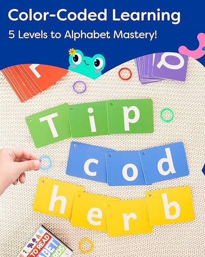 Spanish Alphabet Flash Cards - ABC Jumbo Flash Cards for Kids Ages 3-6 - Lowercase & Uppercase Letter Recognition Learning Game - Teacher Designed for Classroom, Preschool, Kindergarten & Toddlers