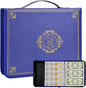 Coin Collection Book Holder for Collectors, 200 Pockets Coins Collecting Album & 30 Sleeves Paper Money Display Storage Case for Currency Collection Supplies (200+30 paper money binder)-Blue