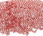 Iridescent Glass Tiny Bubble Beads, 0.4-3mm 10g No Hole Micro Mini Round Scarlet Red Water Droplets Beads - Applications: for Resin Filler, Nail Art, Dollhouse Bath Tub