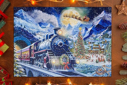 Midnight on The Christmas Express | Traditions by Mosaic Puzzles - 1000 Piece Puzzle