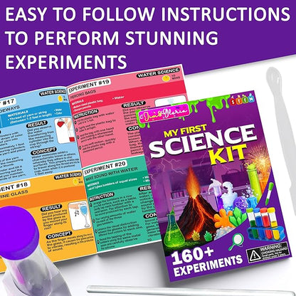 Jim&Gloria Science Kits for Kids Age 5-7 8-12 Year Old Birthday Gifts for Girls Boys, Learning & Educational Toys, Stem Toys, Chemistry Set, Science Experiments for Kids Volcano Projects