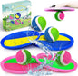 Jalunth Ball Catch Set Game Toss Paddle Beach Toys Back Yard Outdoor Games Pool Backyard Target Throw Sticky Mitt Set Age 3 4 5 6 7 8 9 10 11 12 Years Old Boys Girls Kids Easter Gifts Pink Blue 2 Pack