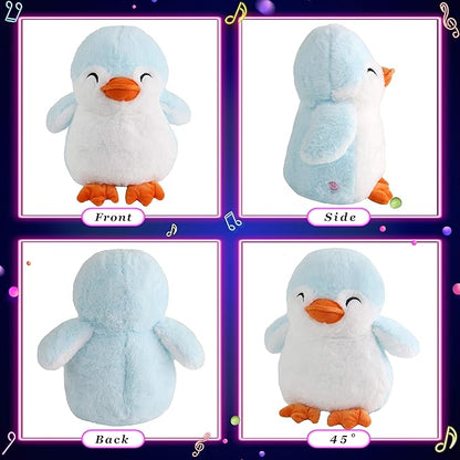 Glow Guards Light up Penguin Stuffed Animal Snuggle Soft Plush Toy with LED Night Lights Glow Birthday Children's Day for Toddler Kids, 12''