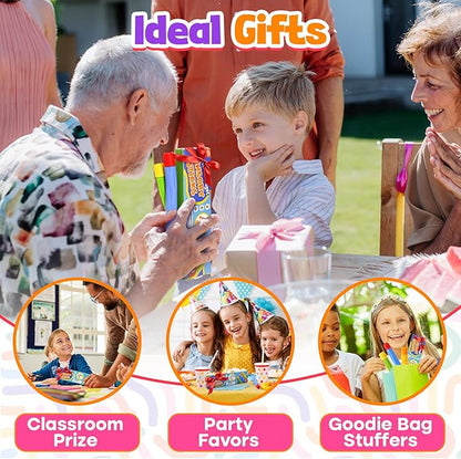 Fidget Toys Sensory Sticks for Kids: 3 Pack Textured Sensory Toys for Autism Calming - Quiet Fidgets for Classroom Must Have - Stress Relief Item for Classroom Student - Travel Activity Essentials