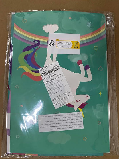 FEPITO Pin The Horn on Unicorn-game for Kids Birthday Party Game with 24 Horn Stickers Birthday Poster for Kids Unicorn-Birthday Girls Rainbow Party Favors Supplies Decoration Home Wall Decor Backdrop