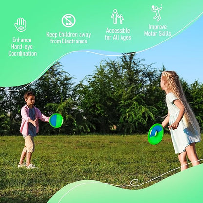Toss and Catch Ball Game - Ideal Outdoor Beach, Pool & Yard Toy for Toddlers and Kids Ages 4, 5, 6, 7, 8+, Perfect for Boys Girls - Great Birthday Gift & Easter Basket Stuffer