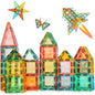 Magnetic Tiles,Magnet Building Blocks Construction Stacking Educational Toy Creative Playboard for Kids Ages 3+ (032 Pieces)