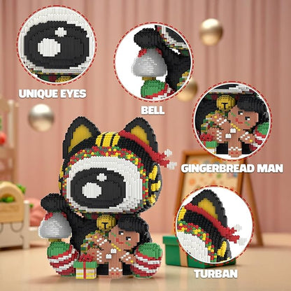 Lucky Cat Micro Building Blocks Set Laegr Animal Model Kits Toys Gift for Adult and Kids 7203 Pieces