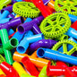 EP EXERCISE N PLAY 250PCS STEM Pipe Tube Learning Toy for Toddlers Kids | Stem Bins for Classroom Preschool | Interactive Educational Autistic Toy Constructions Kit Ideal for Birthday Gift