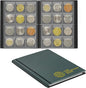 Collection Album 120 Pockets - 3x3cm/1.2x1.2 Inch Coin Holder Book Storage for Money Penny Collectors Green CS0112GR